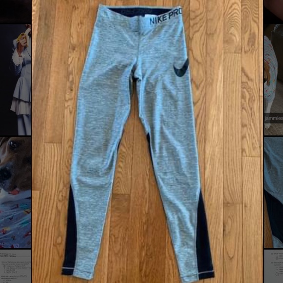 Nike Pro Crop Leggings - Picture 1 of 2